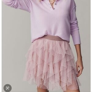 The Chéri Ruffled Tulle Mini Skirt